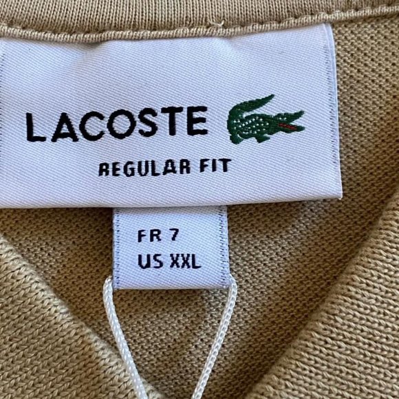 Lacoste Men's Cotton Regular Fit Polo Shirt , NEW - Picture 3 of 6